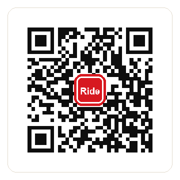 Ride rider app QR code